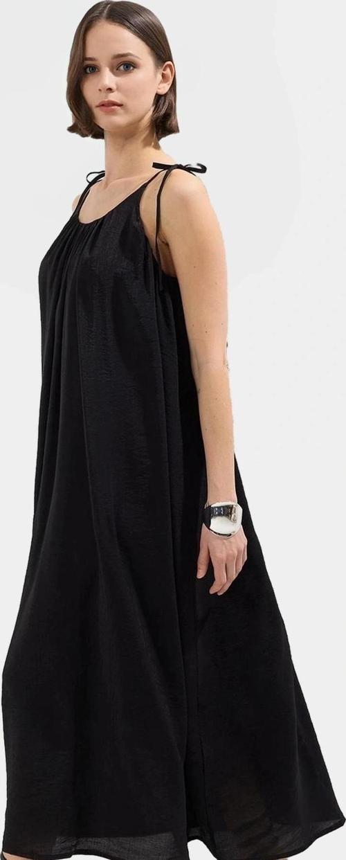 Maxi Elbise Düz Kesim V Yaka Polyester Yazlık Günlük Şık Zarifane Tasarım Uzun Ömürlü Yüksek Kalite