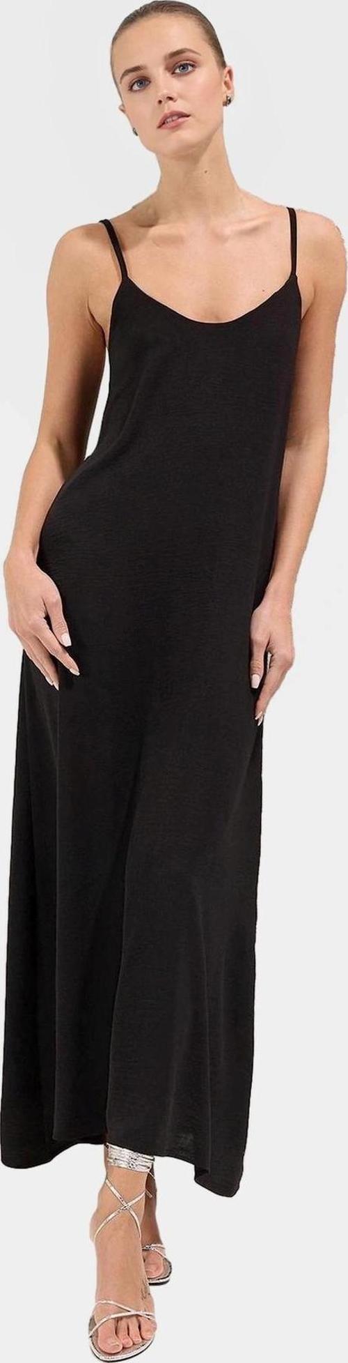 Maxi Dokuma Elbise V Yaka Shift Kalıp Polyester Yazlık Rahat Konforlu Kesim Seçkin Malzeme
