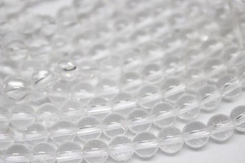 Kristal Kuvars Taşı Yarım Dizi 5mm (18cm Uzunluğundadır)