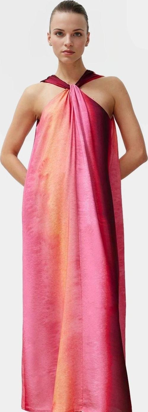 Şık Maxi Boy Kolsuz Viskoz Elbise Günlük Kullanım İçin Premium Kalite Yüksek