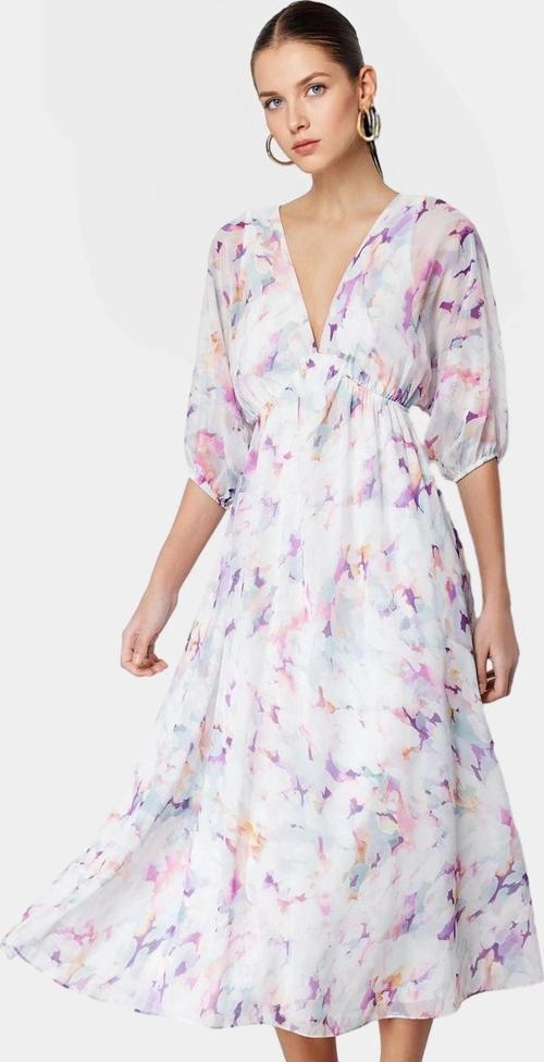 Şifon Maxi Elbise Soyut Desenli Rahat Yazlık Uzun Ömürlü Profesyonel Görünüm Yüksek Kalite