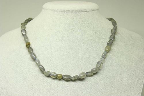 Labradorit Taşı Doğal Parçalar Kolye (klipsli) (25437)