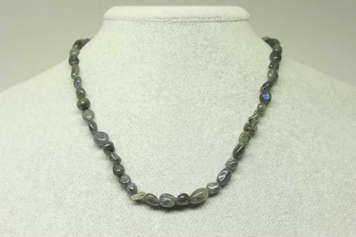 Labradorit Taşı Doğal Parçalar Kolye (klipsli) (25557)