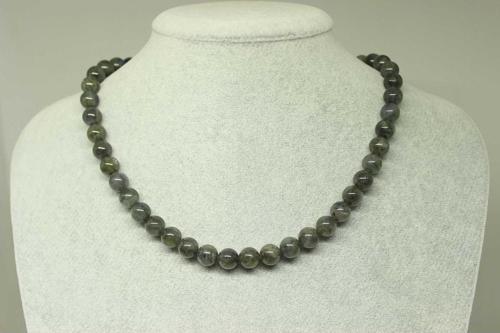 Labradorit Taşı Kolye 8mm (klipsli)