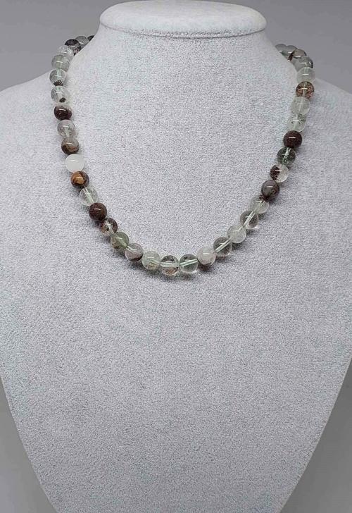 Lodolit Taşı Kolye 8mm (klipsli)