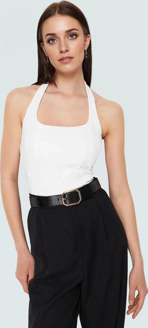 Crop Halter Boyundan Bağlamalı Örme Bluz Yazlık Rahat Tasarım Mükemmel Uyum Şık Görünüm