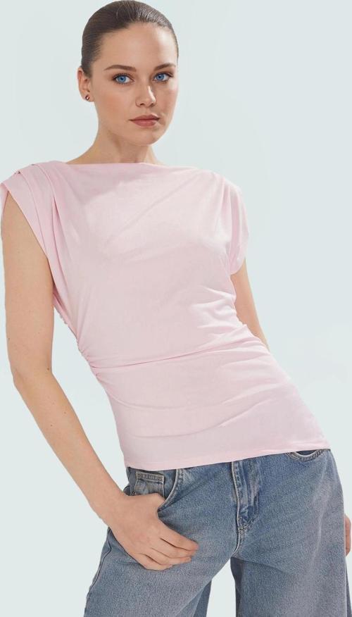 Fitted Kısa Kollu Örme Bluz Rahat Günlük Stil Zarifane Tasarım Konforlu Kesim