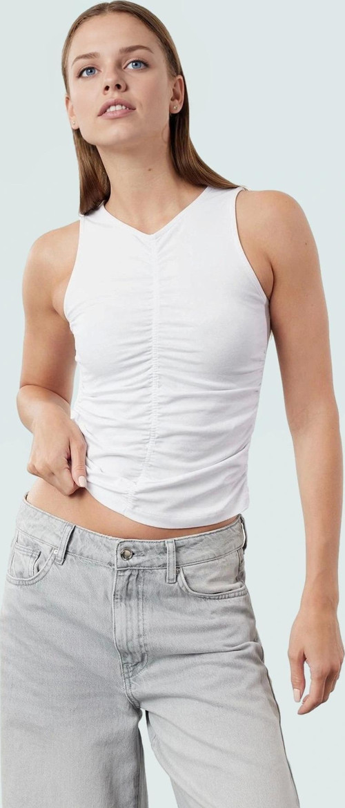 Kadın Crop Bisiklet Yaka Örme Bluz Pamuklu Likralı Penye Günlük Tarz Premium Kalite Trend Tasarım