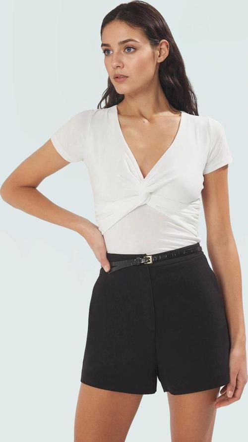 V Yaka Kısa Kollu Sandy Dokuma Örme Bluz Mükemmel Uyum Rahat Ve Şık Özenle Seçilmiş Uzun Ömürlü