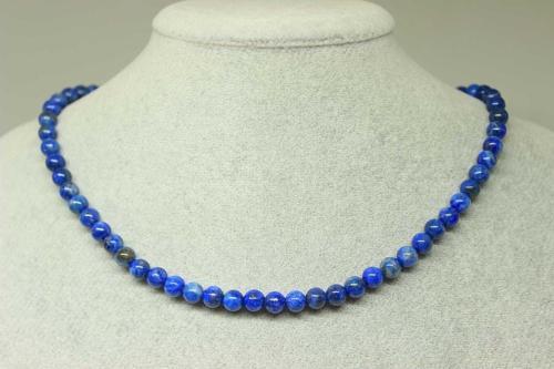 Lapis Taşı Kolye 6mm (klipsli)