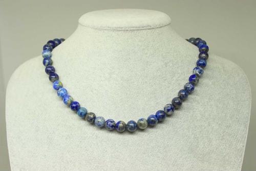 Lapis Taşı Kolye 8mm (klipsli)