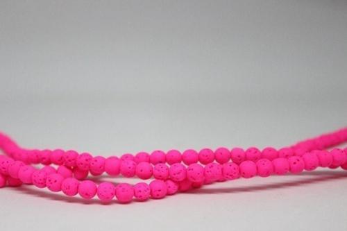Lav Taşı Fosforlu Pembe Renkli Dizi 6mm
