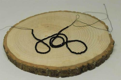 Oniks Taşı YARIM Dizi 2mm (17cm uzunluğundadır)