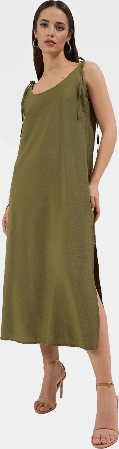 Kadın Shift Elbise Dokuma Polyester Kumaş Günlük Midi Boy Zarifane Tasarım Uzun Ömürlü