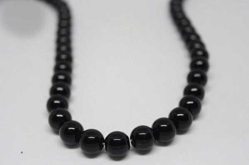 Onix (Oniks) Taşı Parlak YARIM Dizi 10mm (18cm uzunluğundadır)