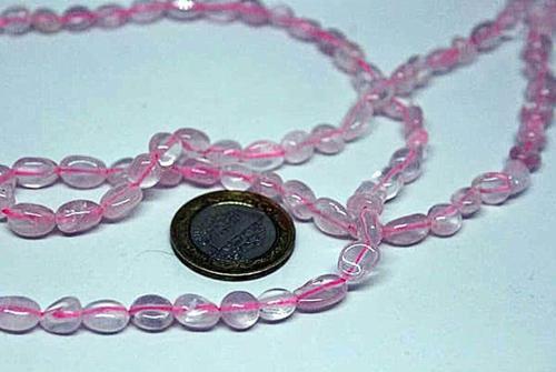Pembe Kuvars Doğal Taş/4 Adet