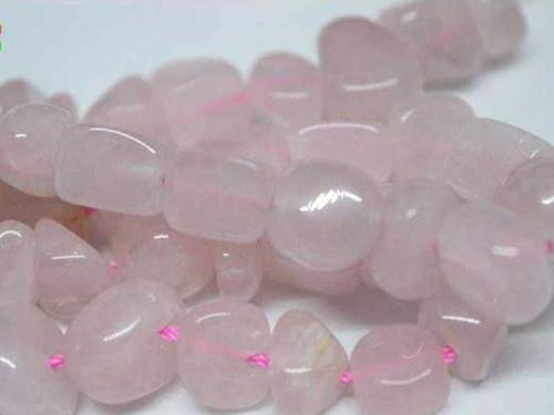 Pembe Kuvars Doğal Tımbıl Taşlar Dizi