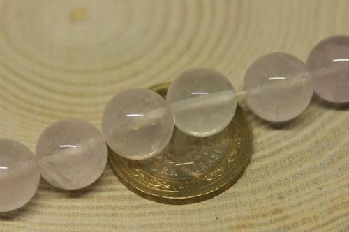 Pembe Kuvars Taşı Açık Renkli 12mm/2 Adet