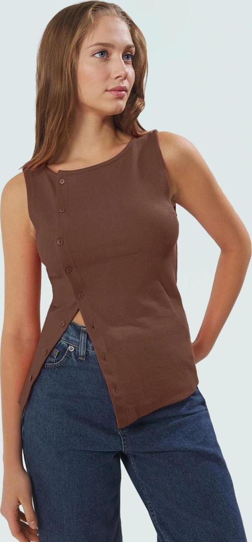 Kadın Bisiklet Yaka Fitted Örme Bluz Günlük Stil Rahat Ve Şık Özel Tasarım