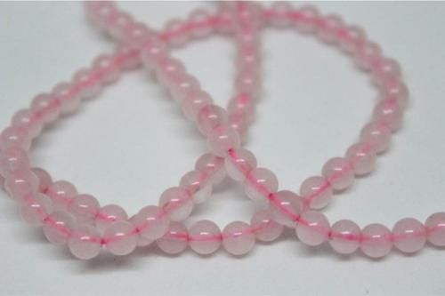 Pembe Kuvars Taşı Dizi 4mm