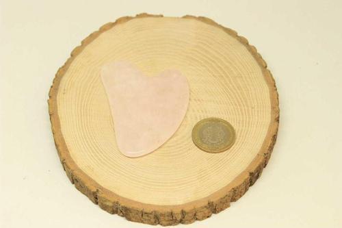 Pembe Kuvars Taşı Gua Sha (yüz Masaj Taşı)