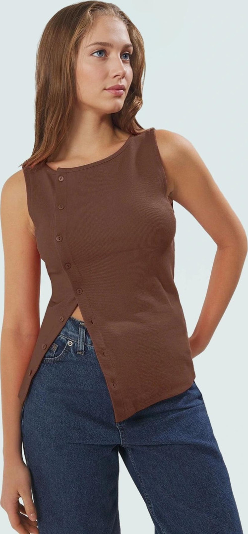 Kadın Bisiklet Yaka Fitted Örme Bluz Günlük Stil Rahat Ve Şık Özel Tasarım