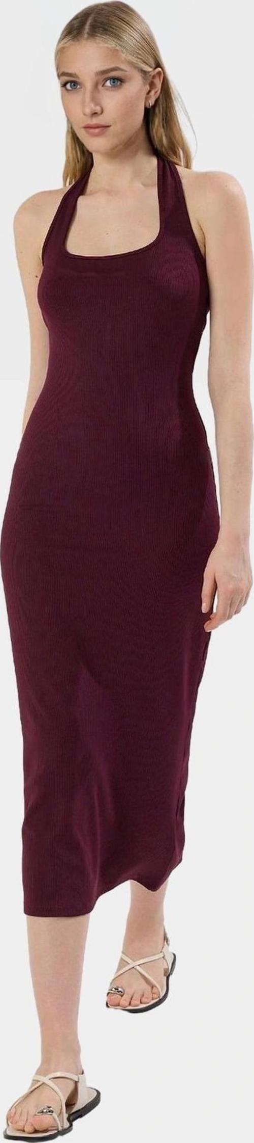 Maxi Örme Elbise Bodycon Kalıp 94 Polyester 6 Elastan Günlük Şık Rahat Kullanım Konforlu Kesim