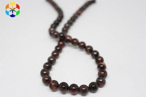 Şahin Gözü Taşı Yarım Dizi 8mm (18cm Uzunluğundadır)