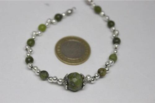 Peridot (zebercet) Taşı Bileklik