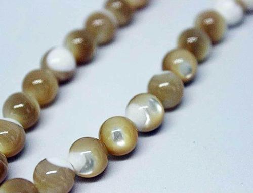 Sedef Taşı Dizi 8mm (karamel)