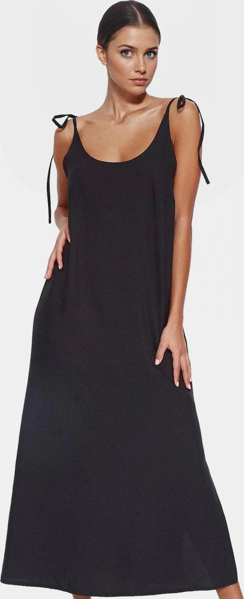 Kadın Shift Elbise Dokuma Polyester Kumaş Günlük Midi Boy Zarifane Tasarım Uzun Ömürlü