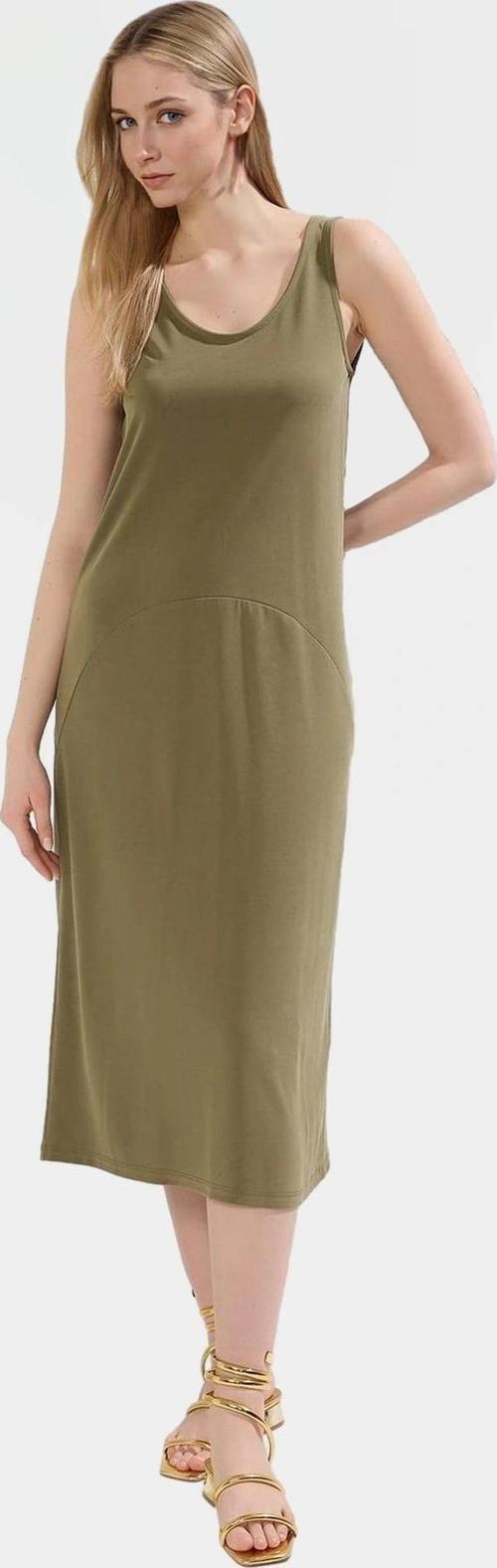 Şık Havuz Yaka Modal Elbise Rahat Kalıp Yazlık Günlük Kaliteli İşçilik Premium Kalite Modern Stil
