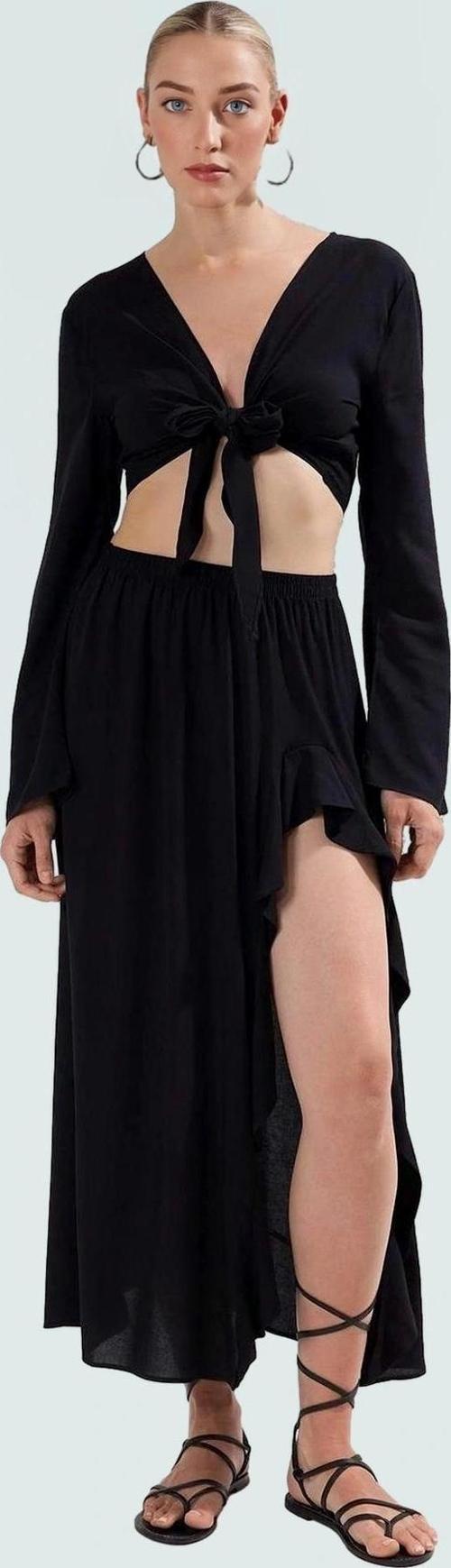 Yazlık Çok Desenli Viskoz Bluz Etek Takım Plaj Şıklığı İçin Uzun Ömürlü Modern Stil