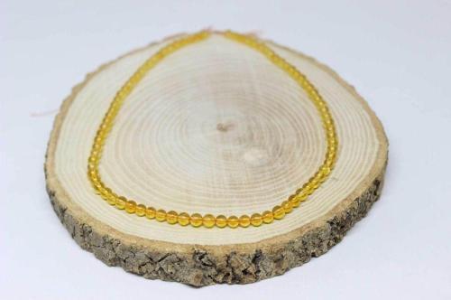 Sitrin Taşı Yarım Dizi 4-4.5mm Aralığı (18cm Uzunluğundadır)