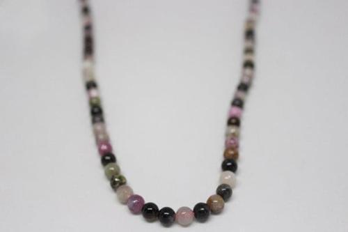 Turmalin Taşı Karışık Renkler Yarım Dizi 5-6mm (18cm Uzunluğundadır)