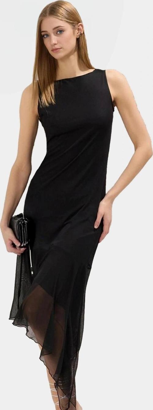 Asimetrik Midi Bodycon Elbise Örme Polyester Yazlık Günlük Dayanıklı Malzeme Premium Kalite