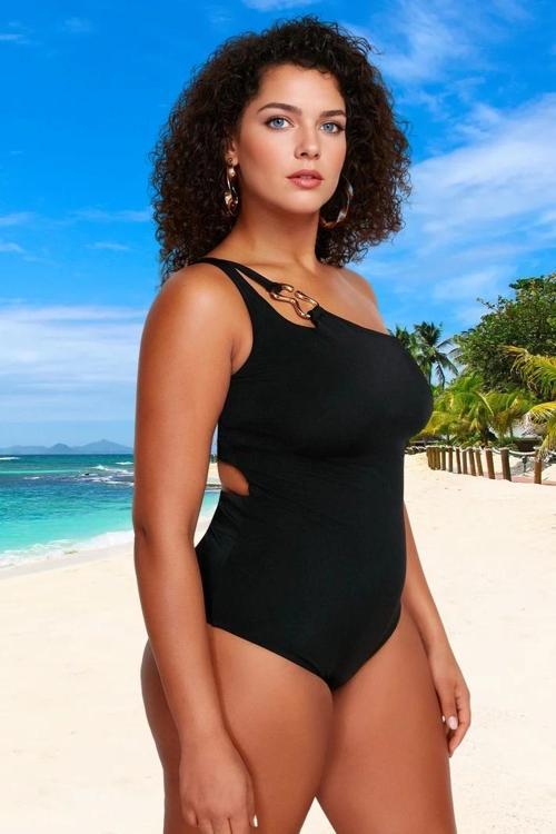 Konforlu Tek Omuz Rahat Kesim Büyük Beden Mayo Her Bedende Şıklık Geniş