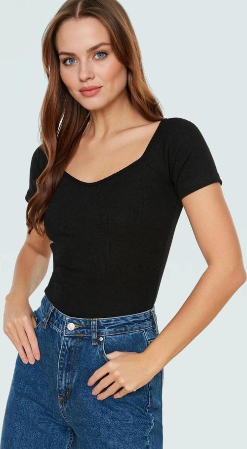 Fitted Vücuda Oturan Kısa Kollu Pamuklu Bluz Premium Kalite Trend Tasarım Zarifane