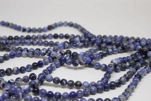 Sodalit Taşı Royal 8mm Yarım Dizi (18cm Uzunluğundadır)