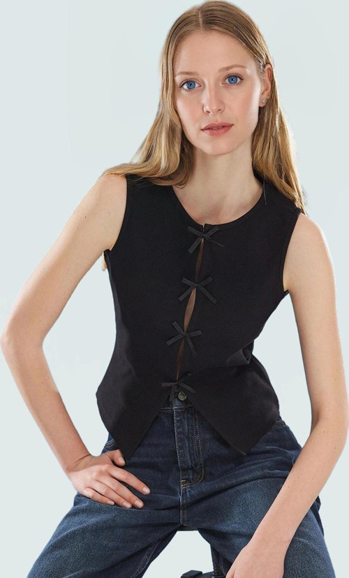 Kaşkorse Bisiklet Yaka Crop Bluz Pamuklu Günlük Tarz Zarifane Tasarım Modern Stil