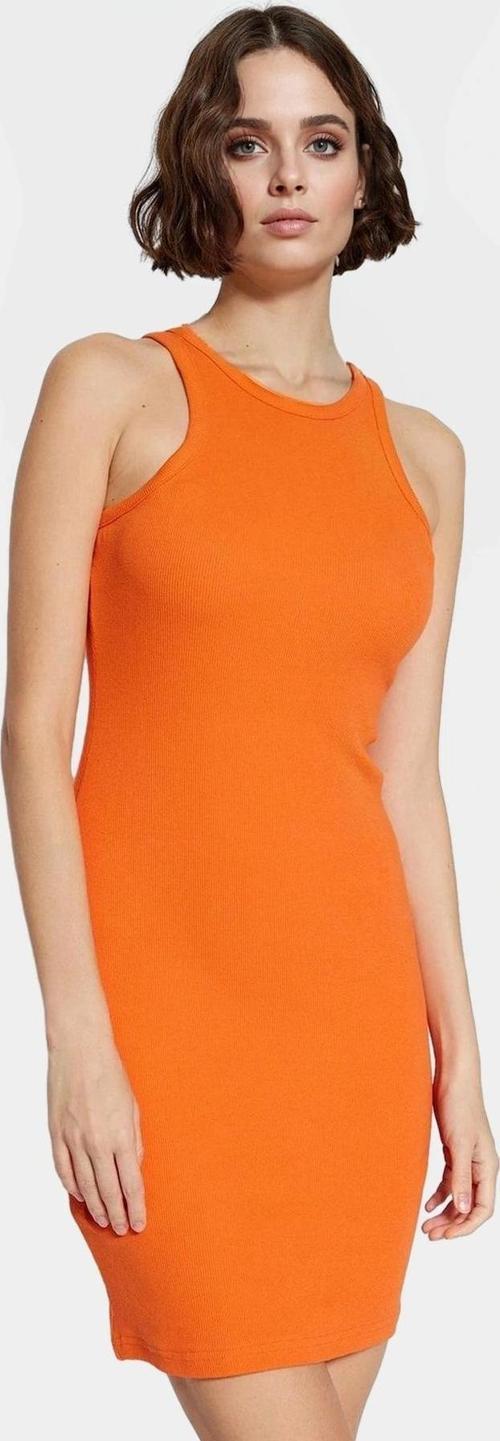 Kadın Mini Örme Pamuklu Elbise Halter Yaka Bodycon Günlük Yaz Modern Stil Şık Görünüm