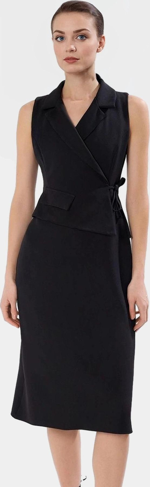 Şık A Kesim Midi Elbise Yazlık Polyester Elastan Dokuma Modern Stil Özenle Seçilmiş