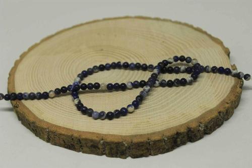 Sodalit Taşı Yarım Dizi 4mm (18cm Uzunluğundadır)