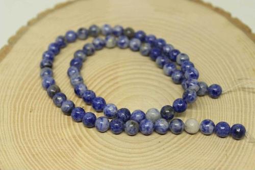 Sodalit Taşı Yarım Dizi 6mm (18cm Uzunluğundadır)