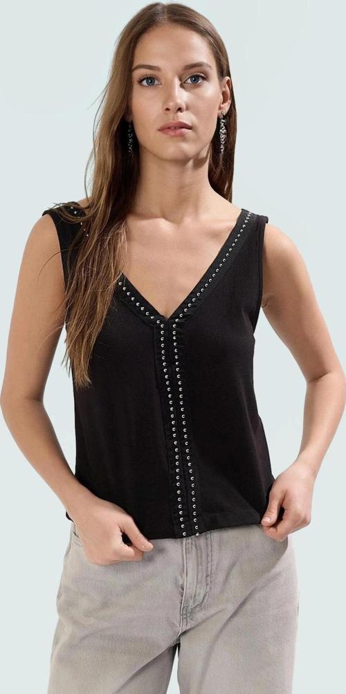 Kadın V Yaka Fitted Likralı Penye Bluz Günlük Kullanım Uzun Ömürlü Dayanıklı Malzeme