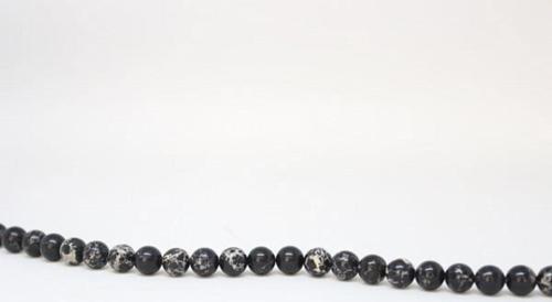 Varisit Taşı Siyah Yarım Dizi 8mm (18cm Uzunluğundadır)