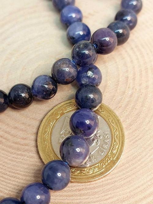 Tanzanit Taşı Koyu Renk 8mm/adet