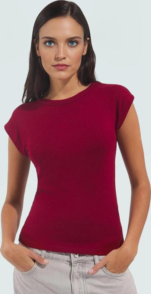 Kadın Viskoz Ribana Fitted Bluz Günlük Yazlık Rahat Kesim Özel Tasarım Seçkin Malzeme