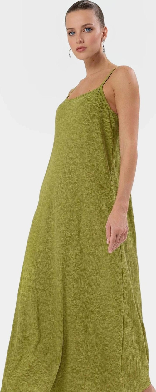 Şık Örme Midi Elbise Rahat Kalıp Yazlık Günlük Kombin Kullanım Mükemmel Uyum Modern Stil
