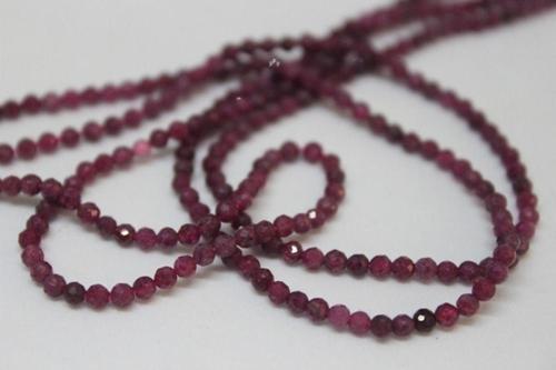 Yakut Taşı YARIM Dizi 2mm (17cm uzunluğundadır)